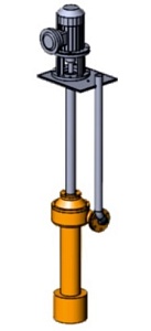 Вертикальный однокорпусный насос с направляющим аппаратом ПромХимМаш серия 5000 модель 70 (аналог ЦНСП)