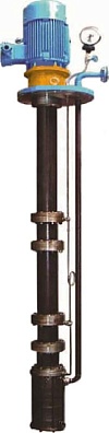 Многоступенчатый полупогружной насос с магнитной муфтой по типу VS4 серия 2000 модель 140