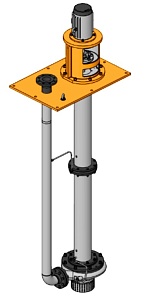 Вертикальный однокорпусный насос со спиральным отводом ПромХимМаш серия 5000 модель 10 (тип VS4 по API610)
